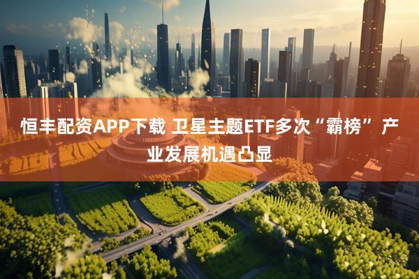 恒丰配资APP下载 卫星主题ETF多次“霸榜” 产业发展机遇凸显