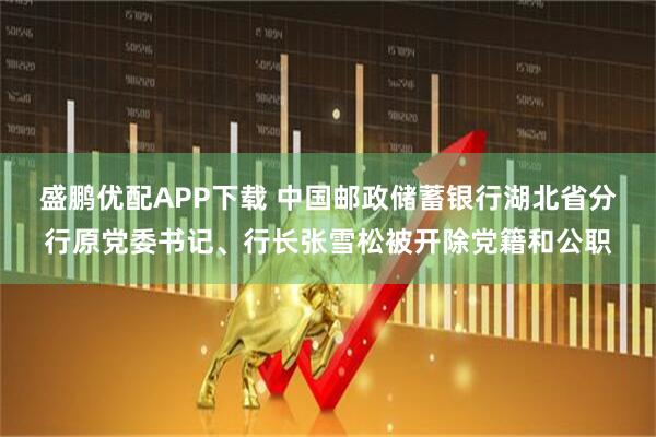 盛鹏优配APP下载 中国邮政储蓄银行湖北省分行原党委书记、行长张雪松被开除党籍和公职